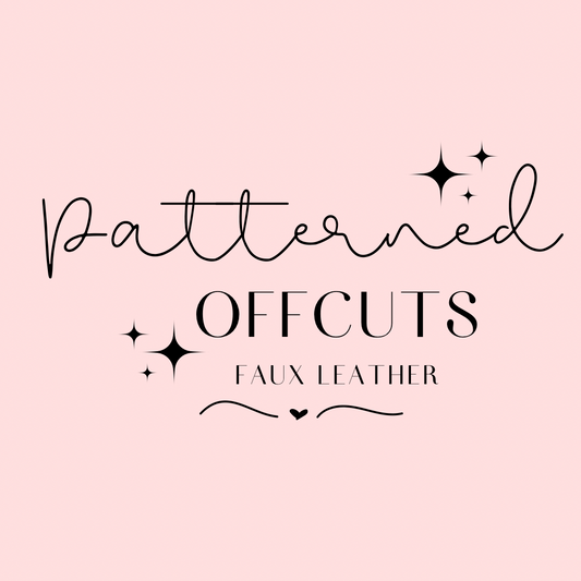 300g Patterned Faux Leather Offcuts
