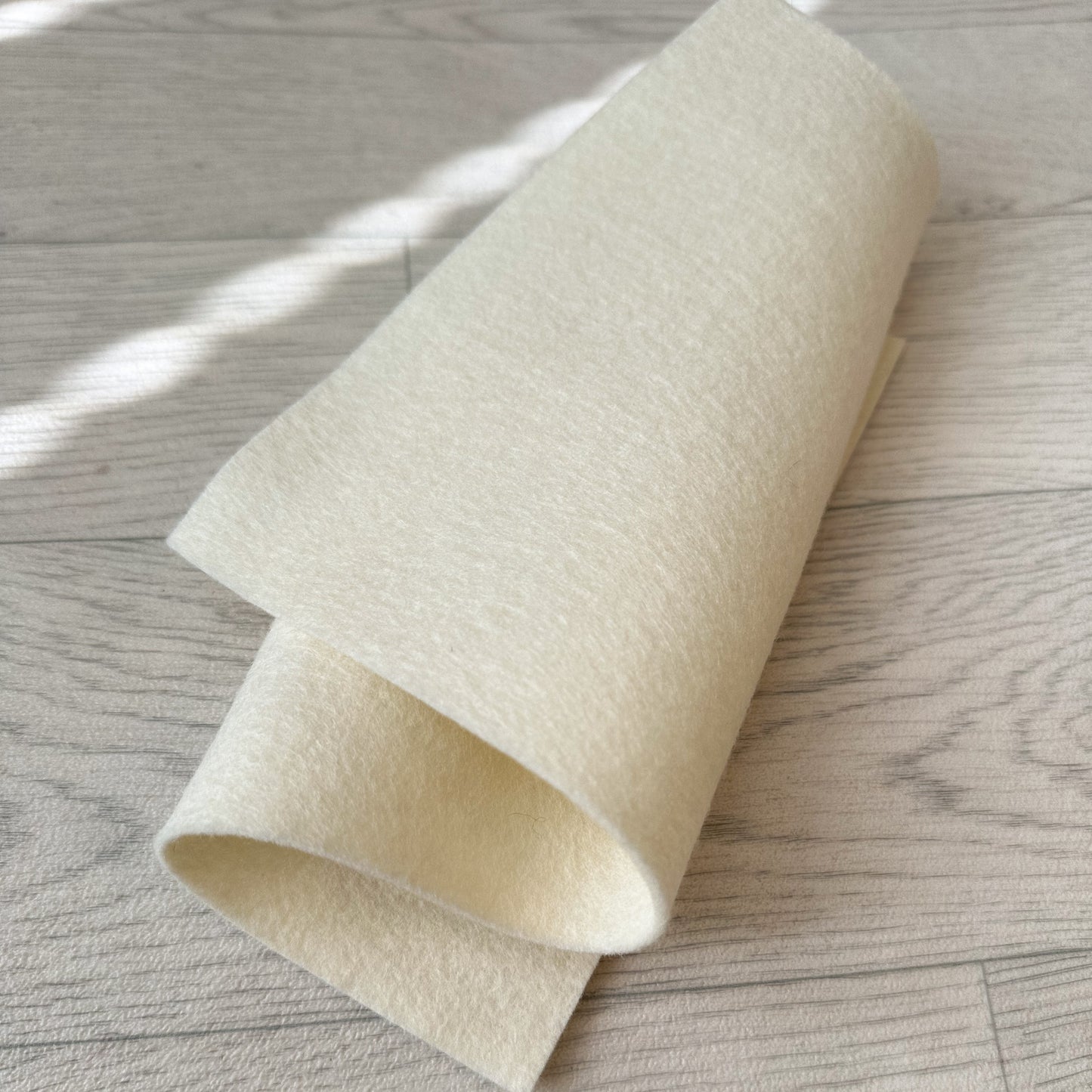Vanilla Cream 100% Merino Wool Felt