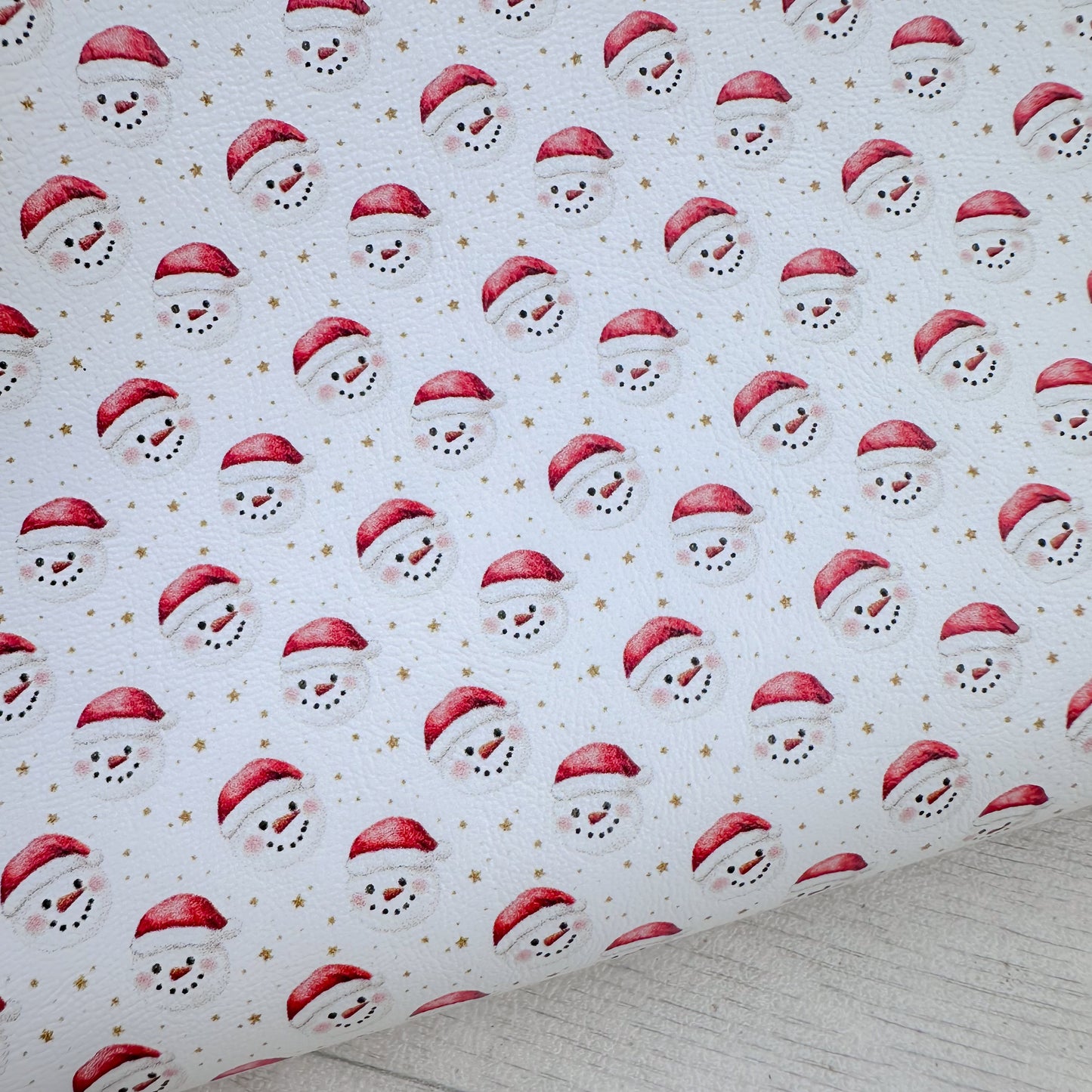 Santa Snowman Leatherette