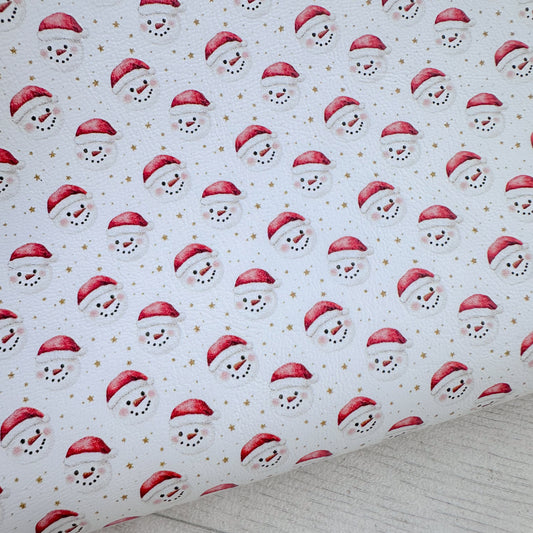 Santa Snowman Leatherette