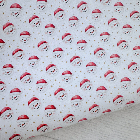 Santa Snowman Leatherette