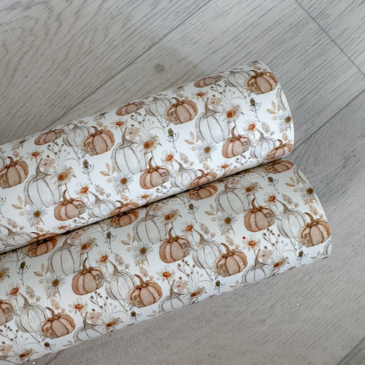 Autumn Pumpkins Leatherette