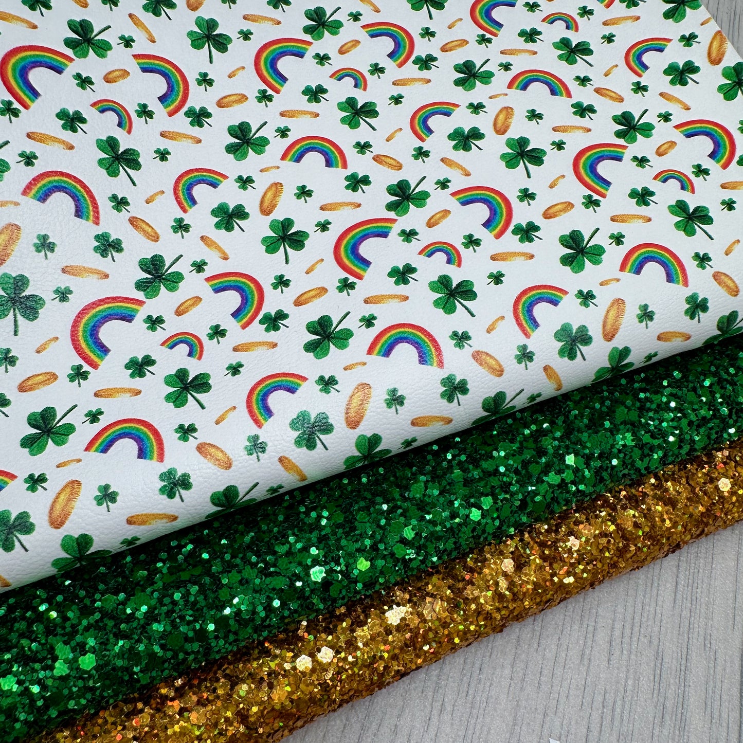 Lucky Shamrock Glitter Trio