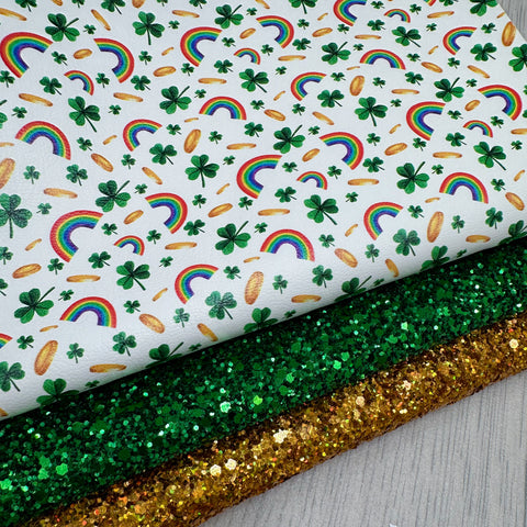 Lucky Shamrock Glitter Trio