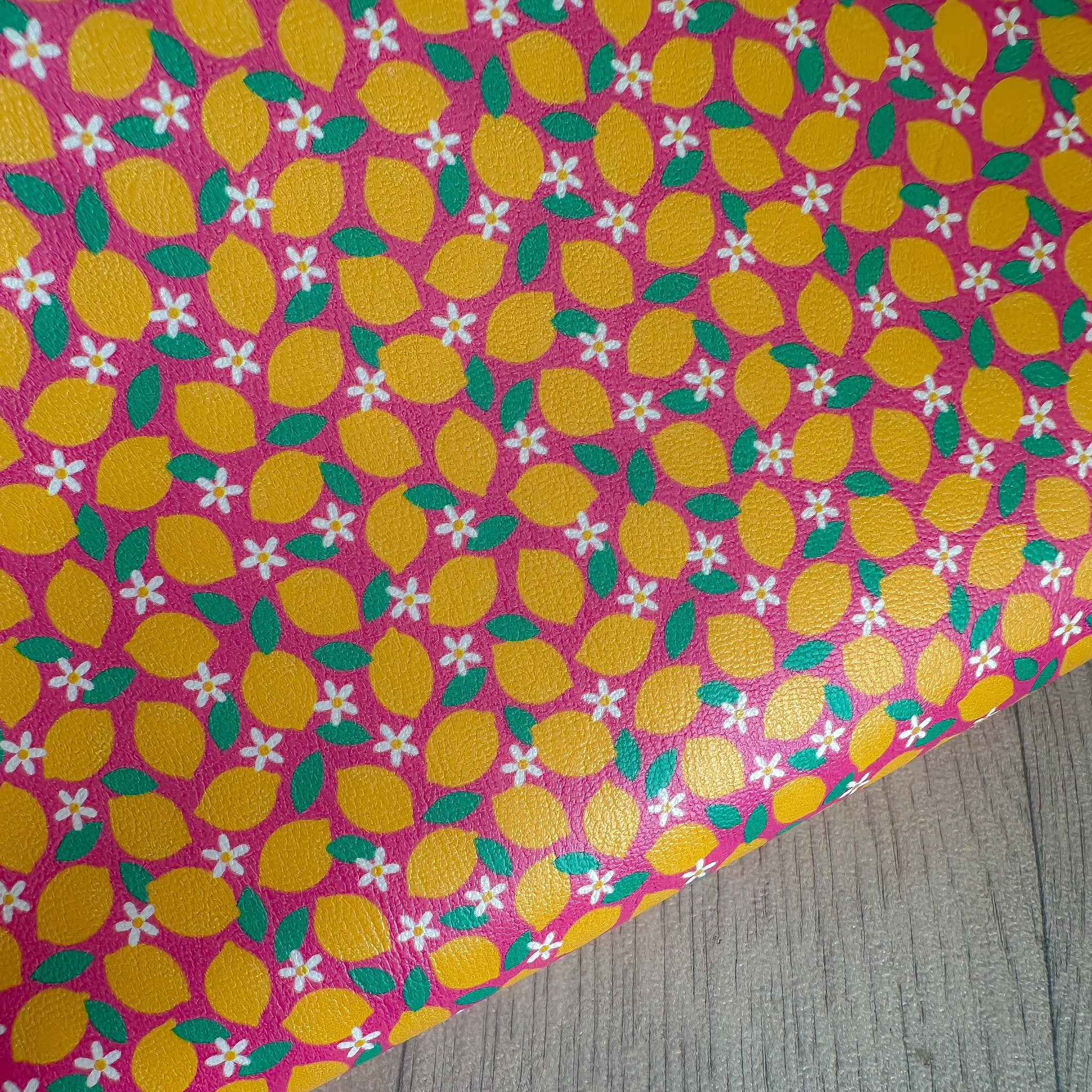 Lemon Daisies Leatherette