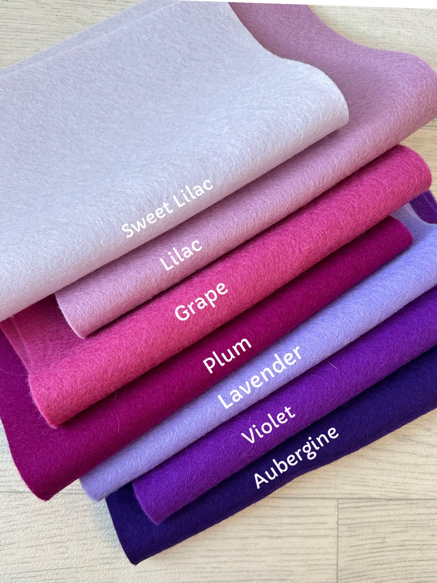 Sweet Lilac 100% Merino Wool Felt