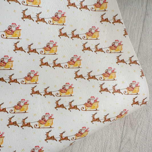 Santa Sleigh Leatherette