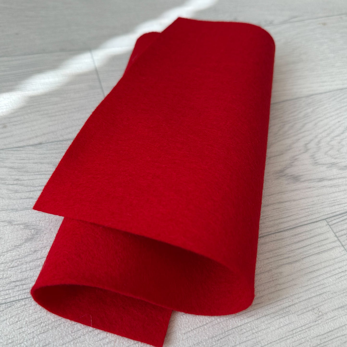 Ruby Red 100% Merino Wool Felt