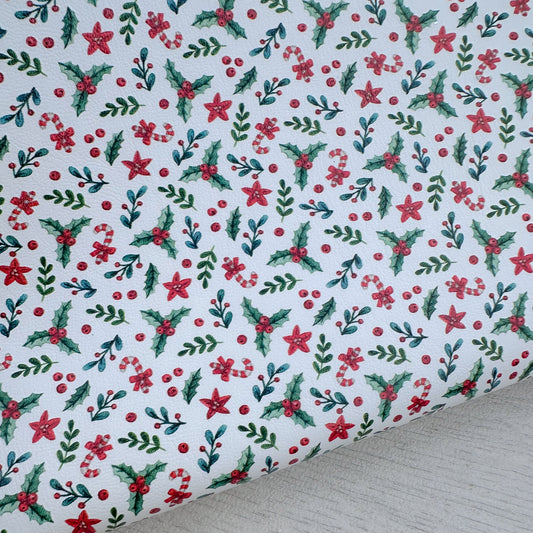 Festive Greenery Leatherette