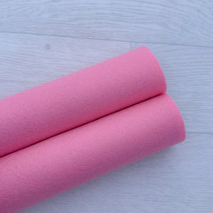 Bubblegum Pink 100% Merino Wool Felt