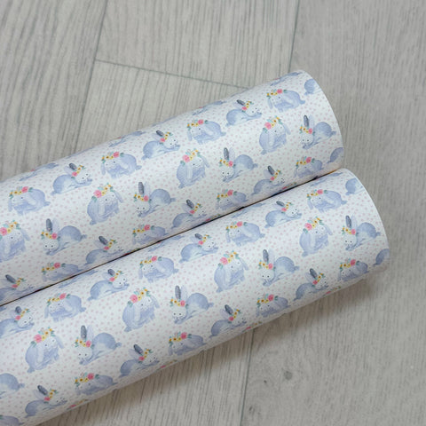 Polka Dot Bunnies Leatherette