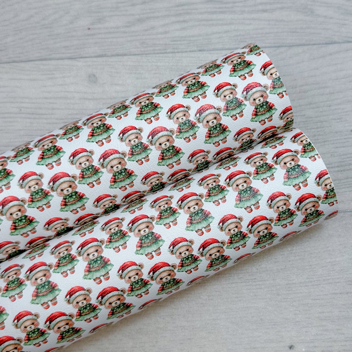 Christmas Bear Leatherette