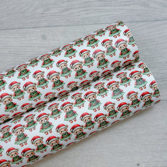Christmas Bear Leatherette