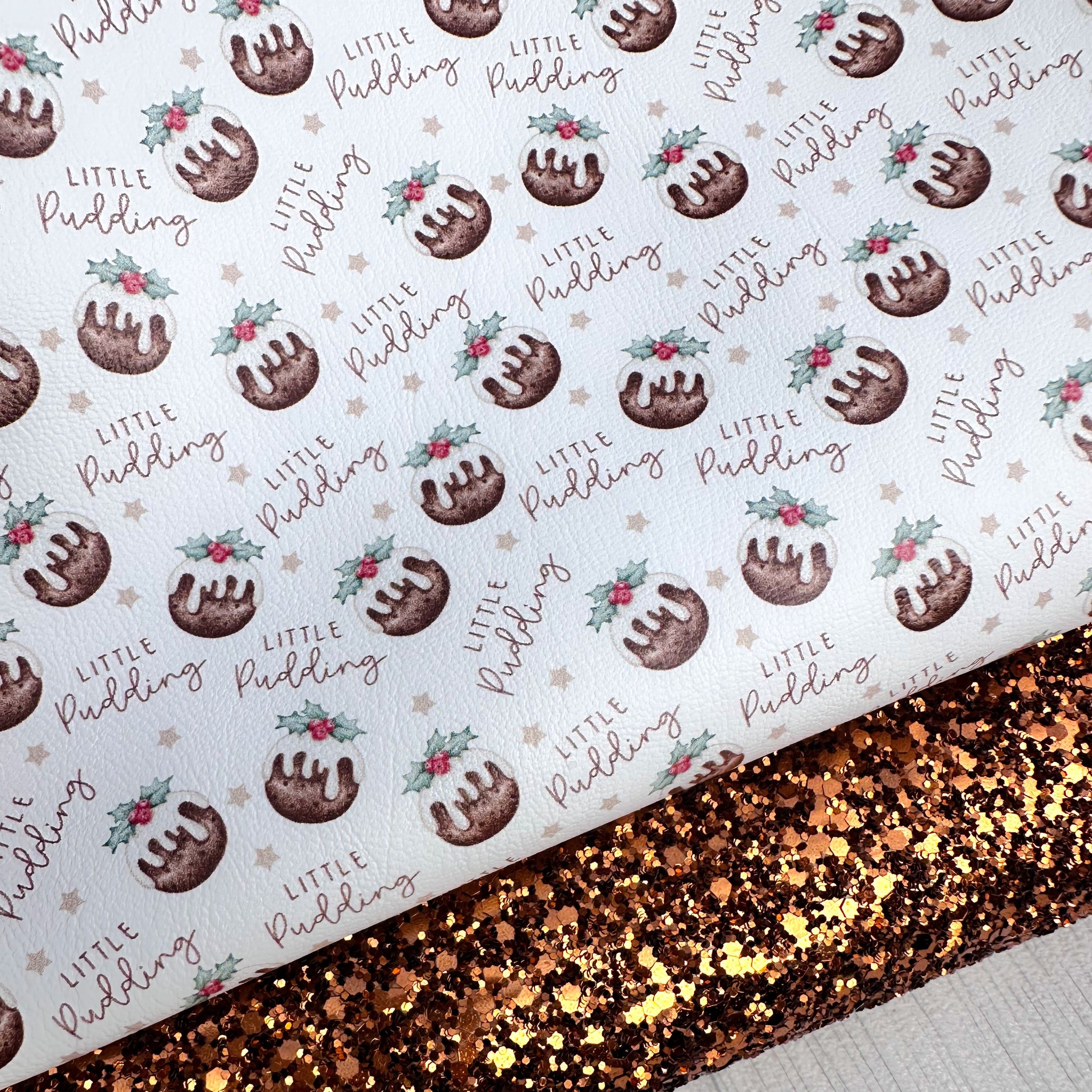 White Little Pudding Glitter Duo