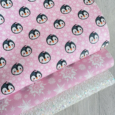 Sweet Penguin Pink Trio