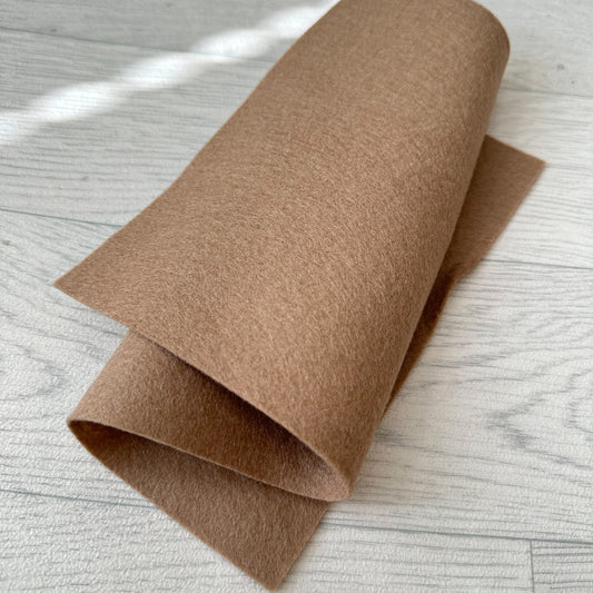 Cookie Dough 100% Merino Wool Felt