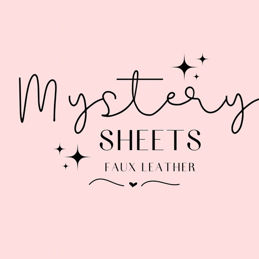 Solid Colour Faux Leather Mystery A4 Sheet
