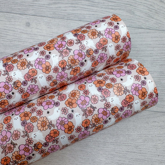 Floral Spirits Faux Leather Sheet