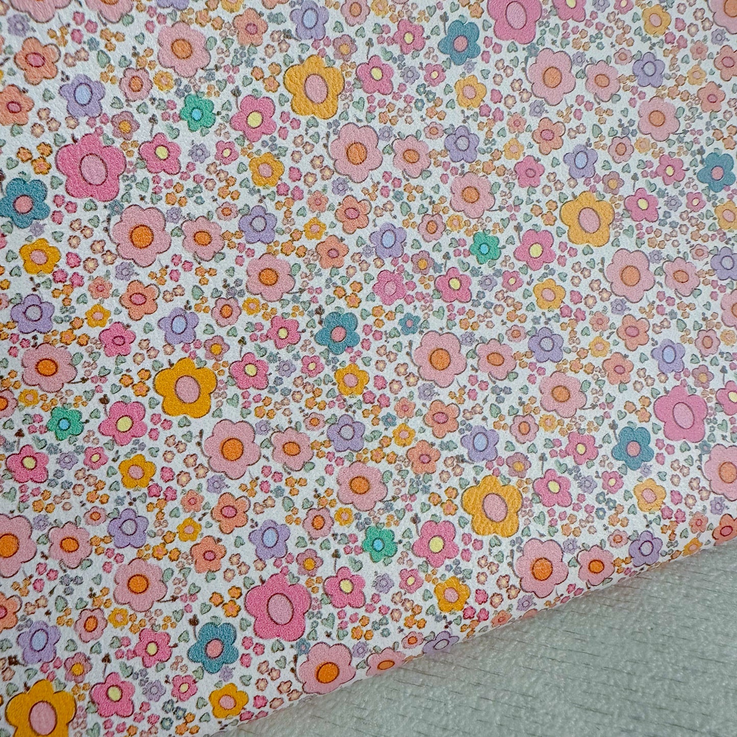 Colourful Blooms Leatherette
