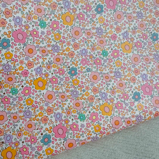 Colourful Blooms Leatherette