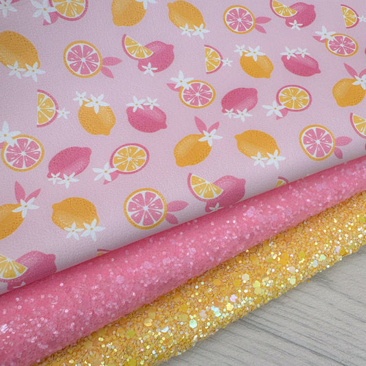 Pink Lemonade Glitter Trio