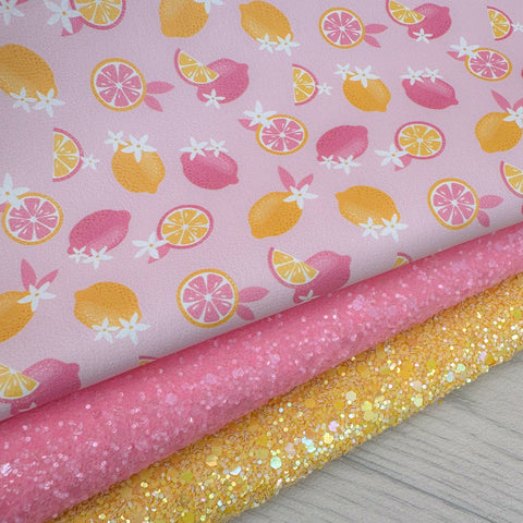 Pink Lemonade Glitter Trio