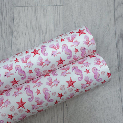 Goldfish & Seahorses Leatherette