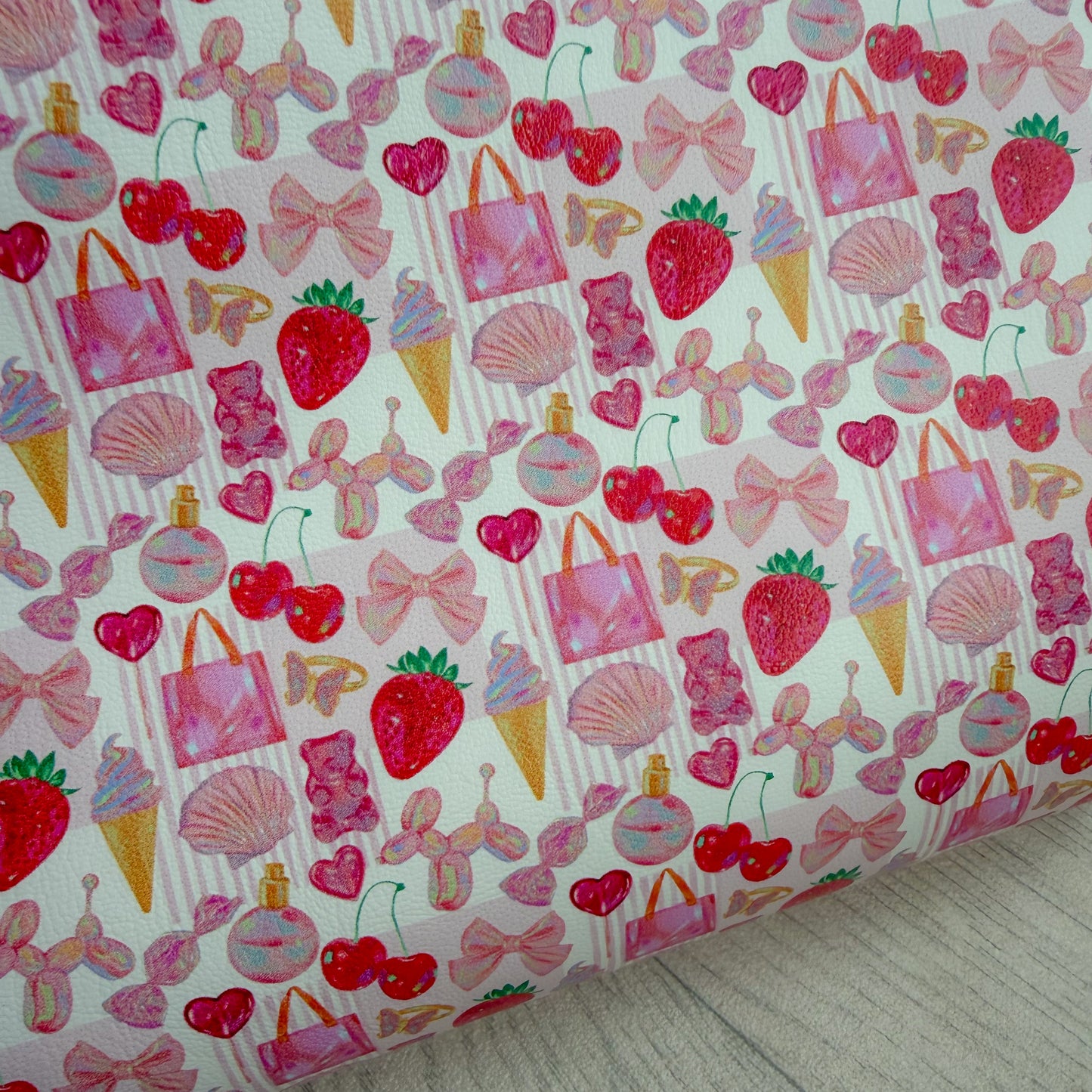 Pink Girly Pop Leather Sheet
