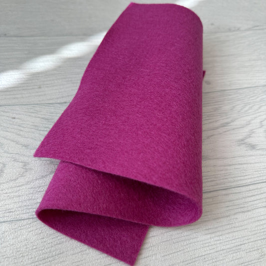 Grape 100% Merino Wool Felt