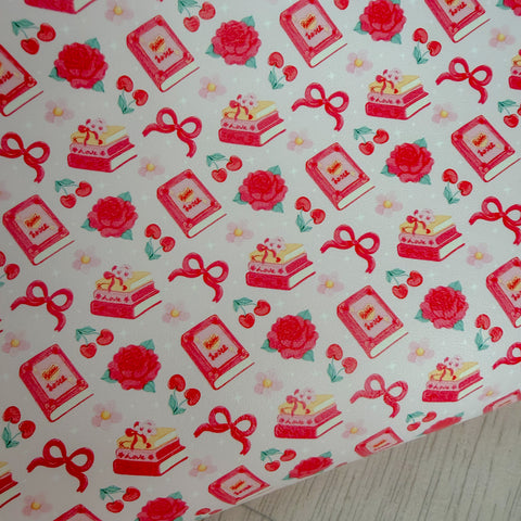 Book Lover Bookish Faux Leather Sheet