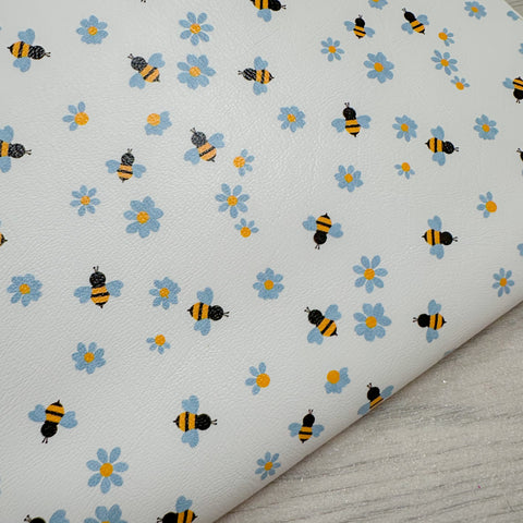Blue Bees Leatherette