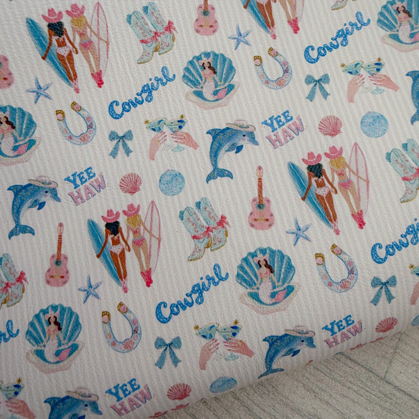 Cowgirls On The Coast Leather Sheet