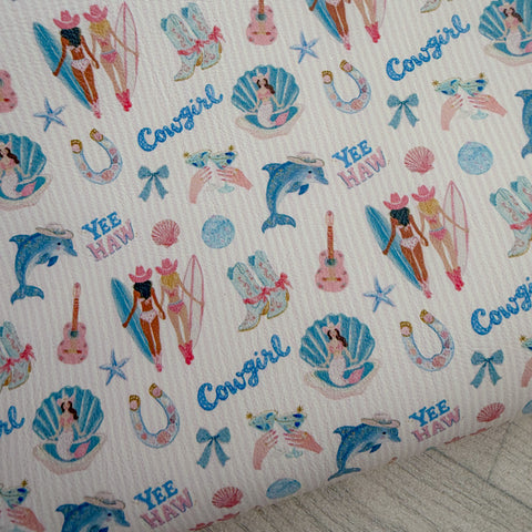 Cowgirls On The Coast Leather Sheet