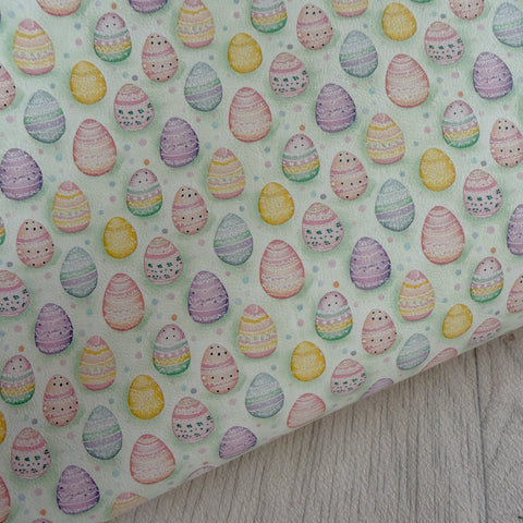 Pastel Easter Eggs Leatherette