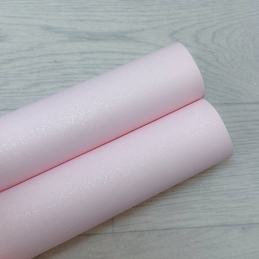 Glittery Suede Pale Pink