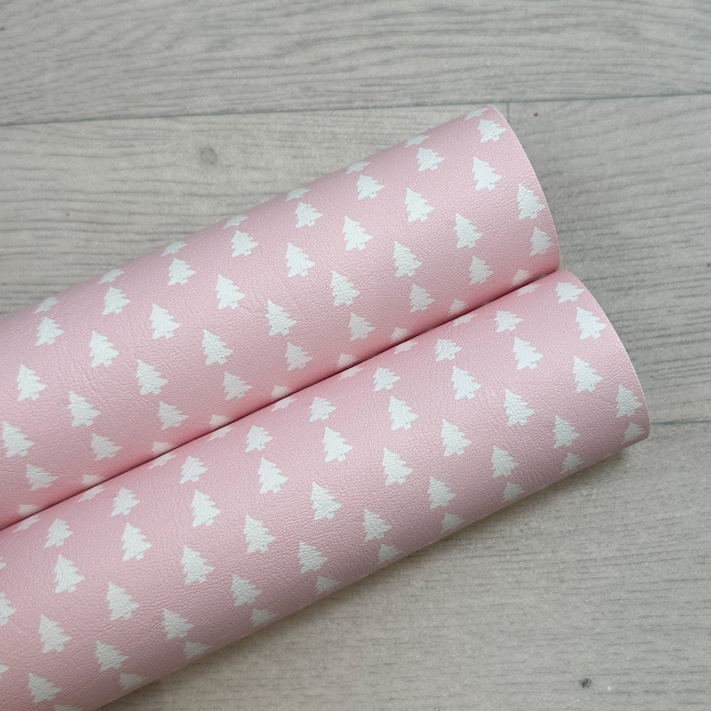 Pink Christmas Trees Leatherette