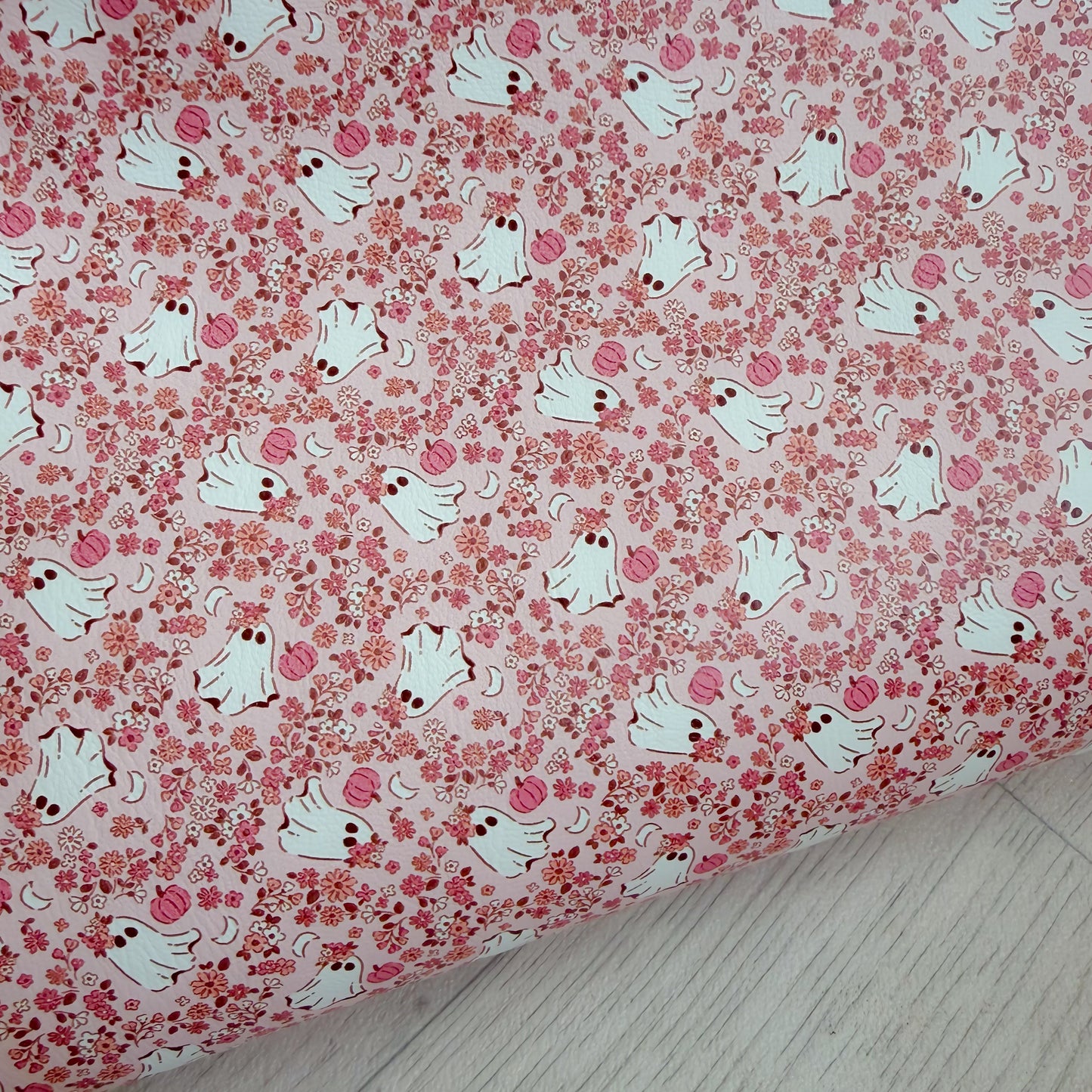 Darling Floral Ghostie Faux Leather Sheet