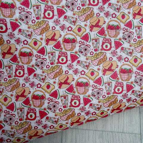 Fruity Picnic  Faux Leather