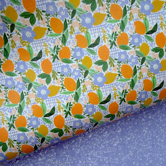 Duo Fun Orange Glitter & Leather Sheets
