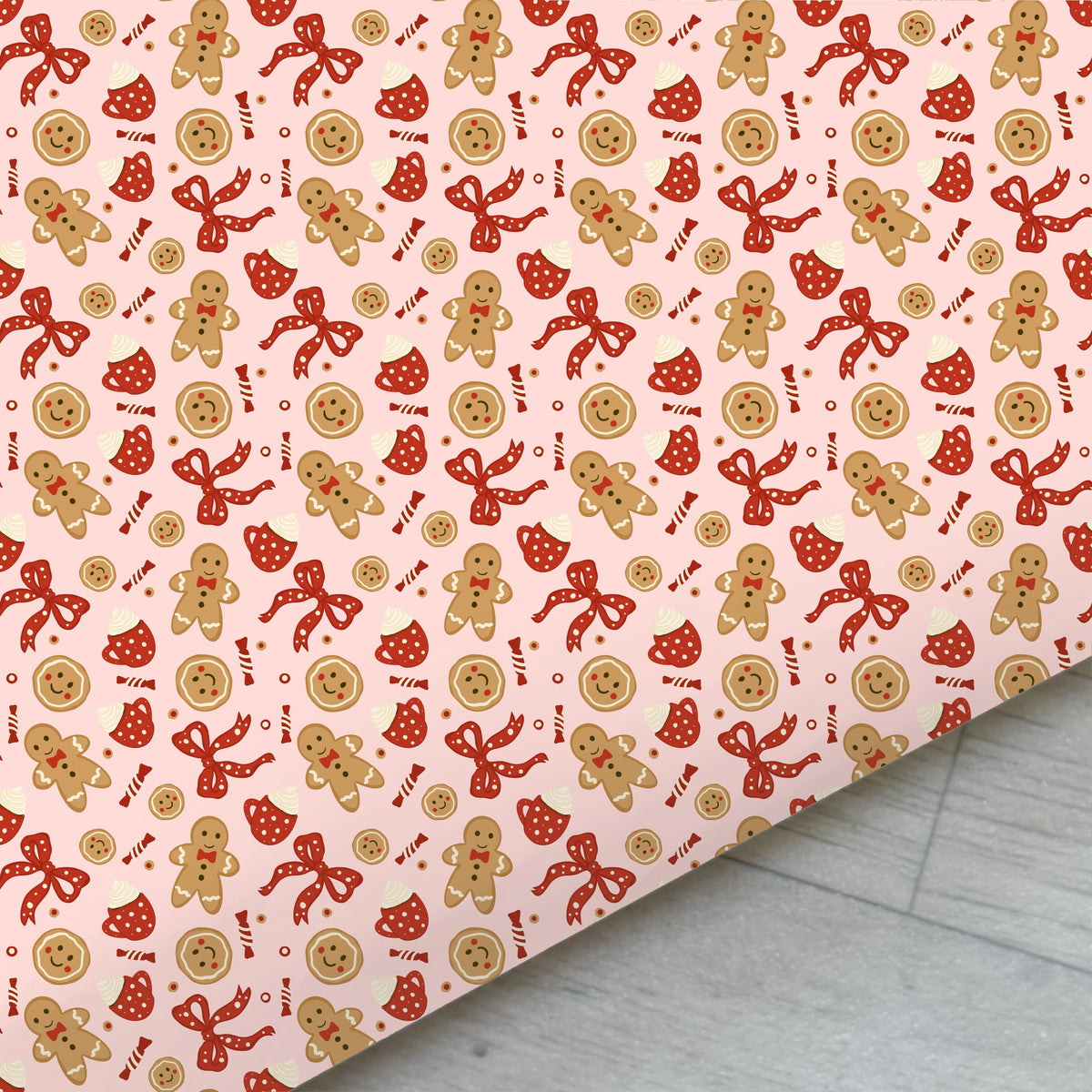 Gingerbread Treats Faux Leather Sheet