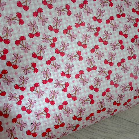 Cherry Picnic Leatherette