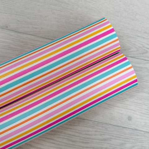 Bright Summer Stripes Leatherette