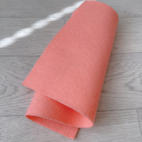 Pink merino wool felt a4 sheet 20x30 cm 1.2 mm thick
