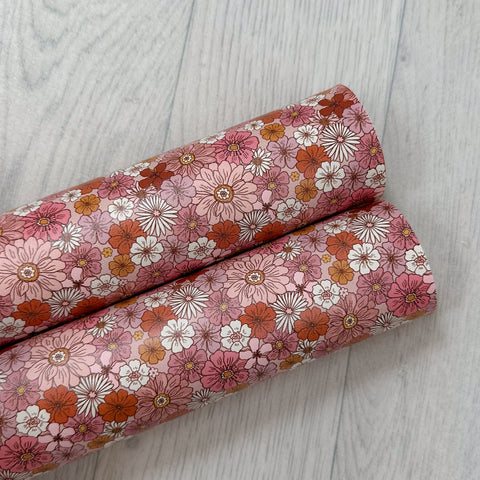 Pretty Boho Flowers Leatherette