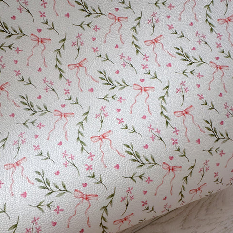 Bow Blooms Leatherette