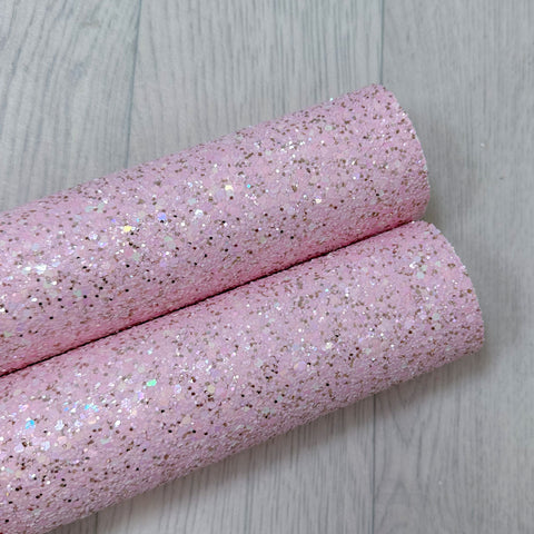 Gold Sprinkle Baby Pink Chunky Glitter