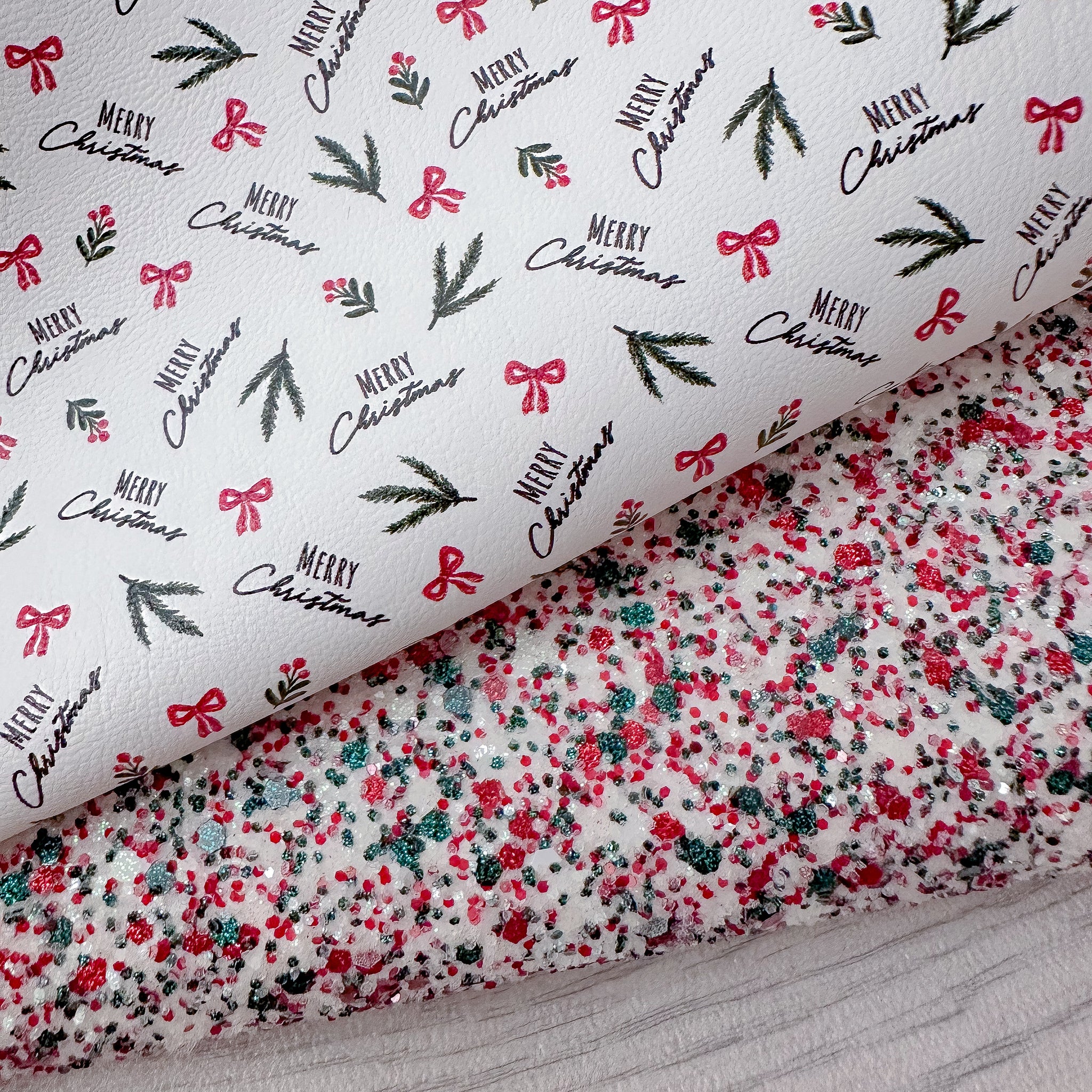 Merry Christmas Glitter Duo