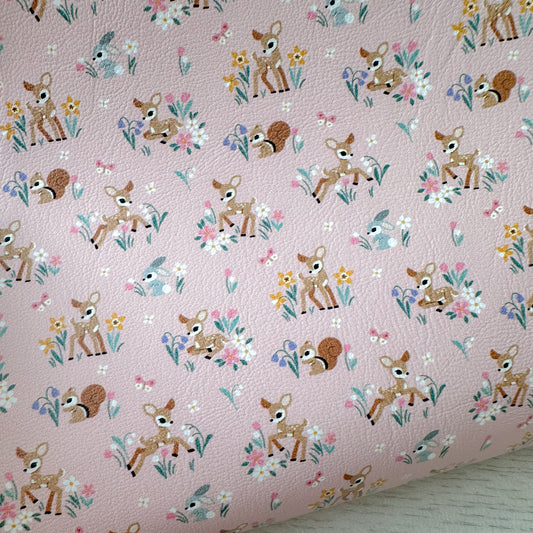 Bambi & Friends Faux Leather Sheet