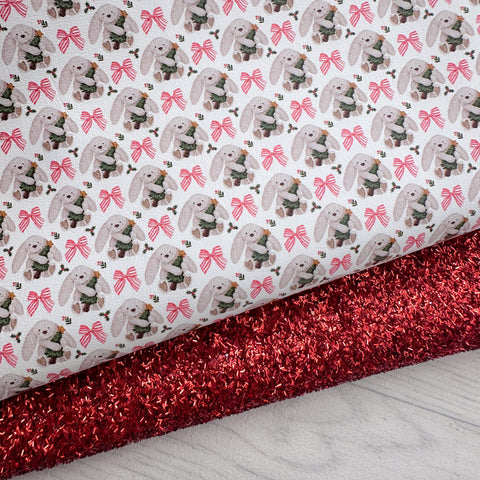 Christmas Bunny’s & Bows Glitter Duo