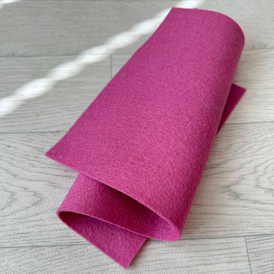 Sweet Pea Pink 100% Merino Wool Felt